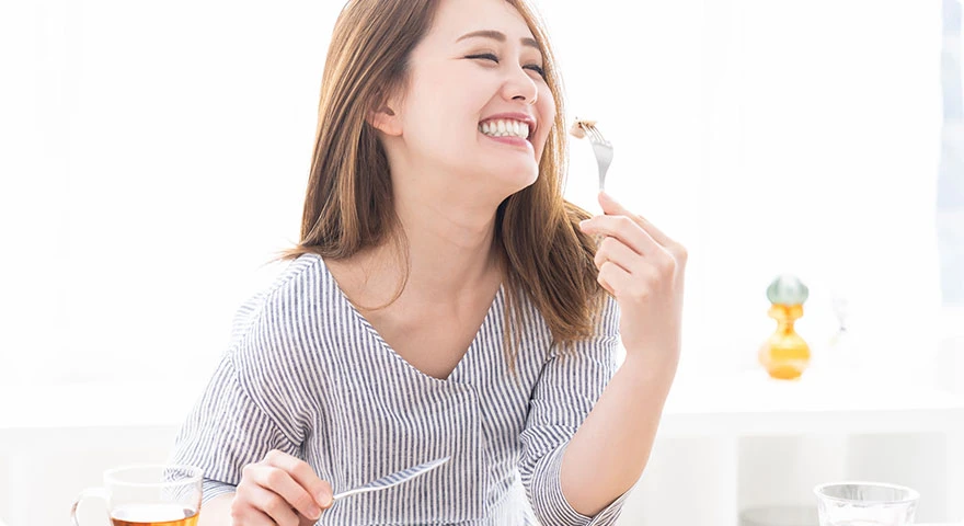 食事をストレスなく楽しめる